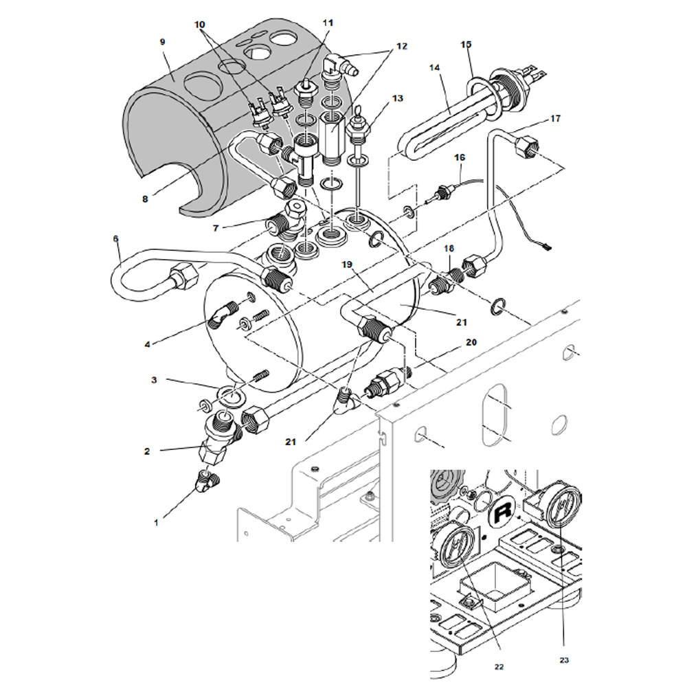 Explosionszeichnung Rocket Giotto Evoluzione V1