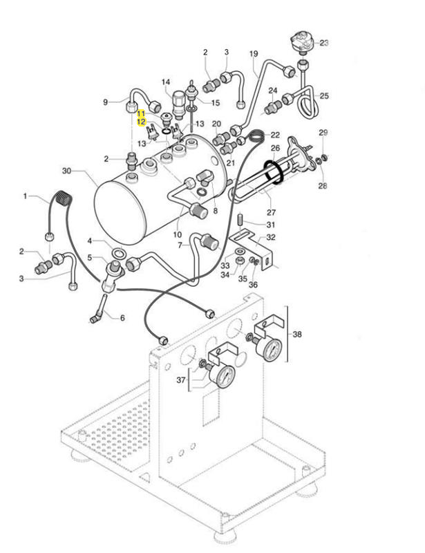 Wartungsset Brühgruppe E61 und Kessel