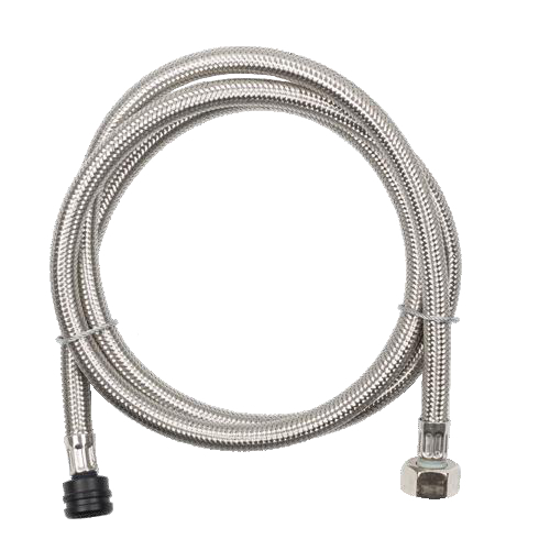 BWT Anschlussschlauch DN 8, 1,5 m, FLEX Insert gerade aus GFK, Überwurfmutter IG 1/2 Zoll