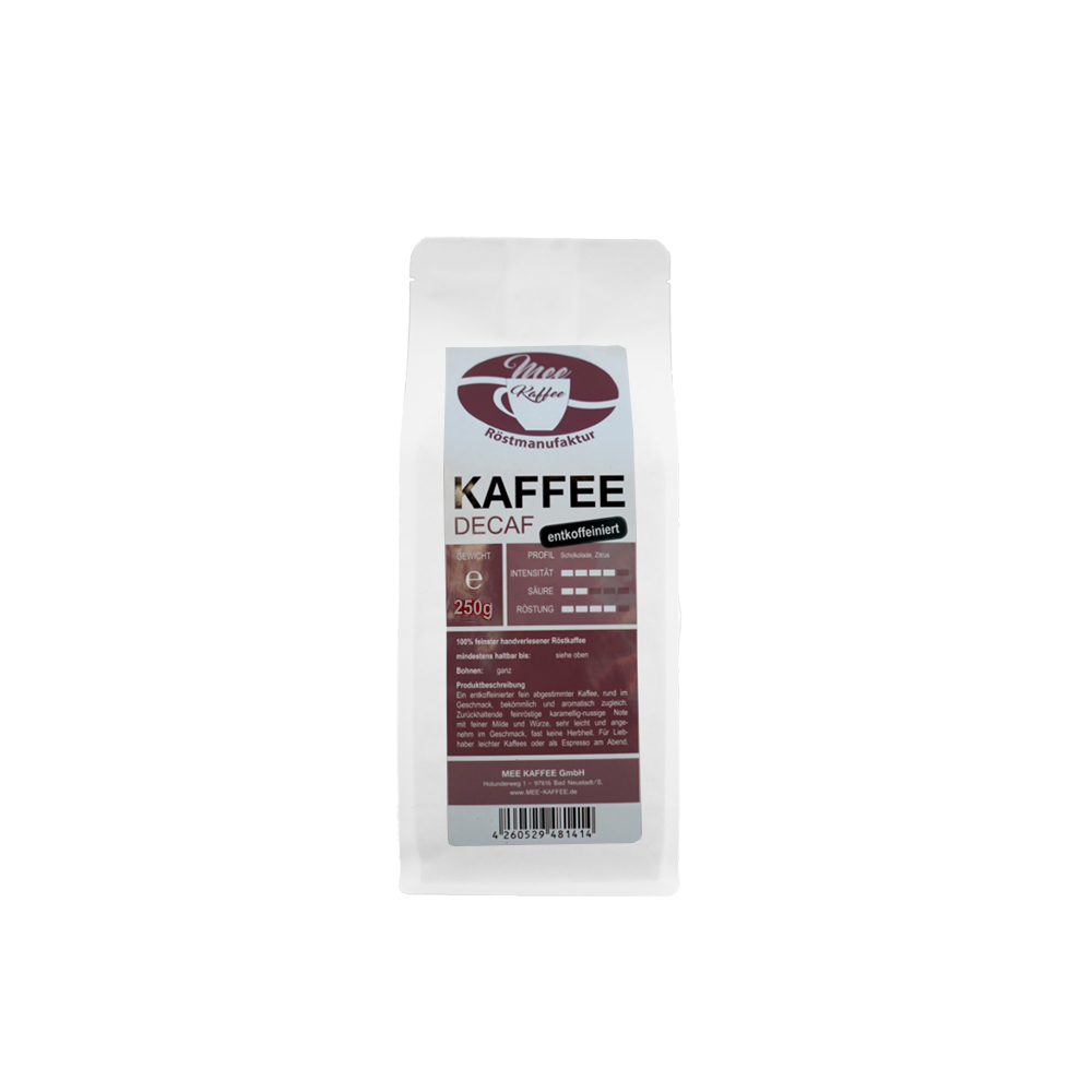 Mee Kaffee Decaf ganz 250g
