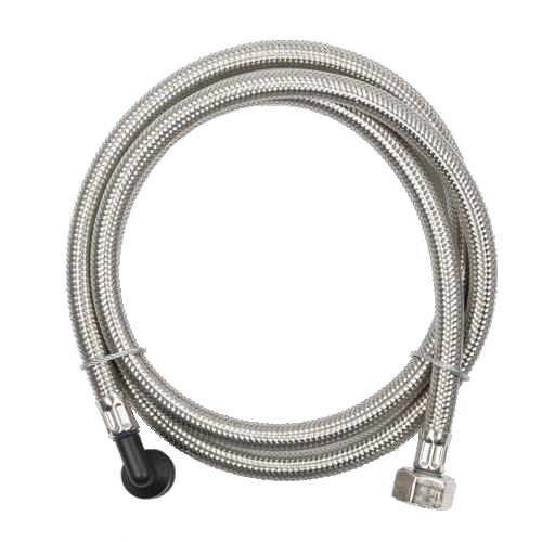 BWT Anschlussschlauch DN 8, 1,5 m, FLEX Insert 90°-Bogen aus GFK, Überwurfmutter IG 1/2 Zoll