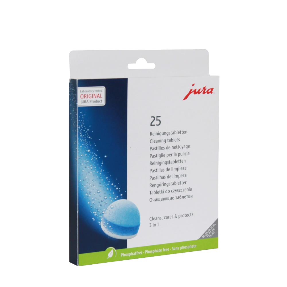 JURA 3-Phasen-Reinigungstabletten, 25 Stück