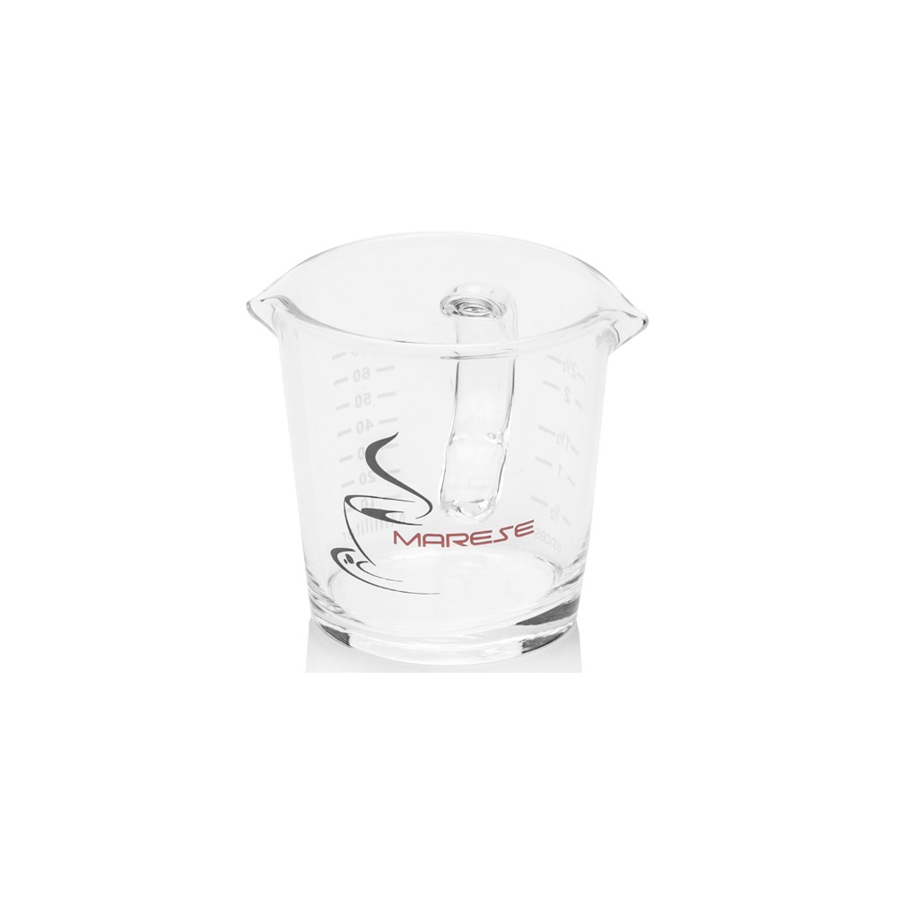 Marese Espresso Shotglas 70ml mit Griff und Doppelauslauf