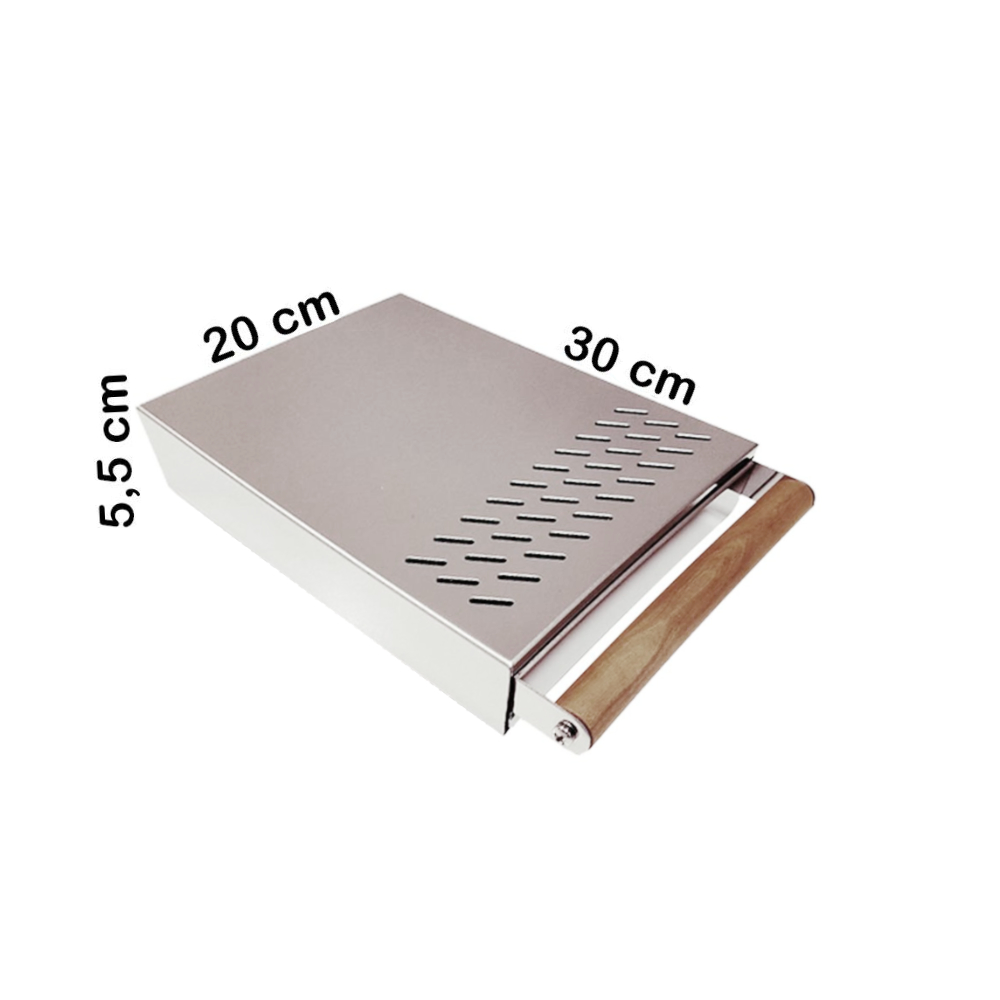 Marese Sudschublade slim Nussholzgriff