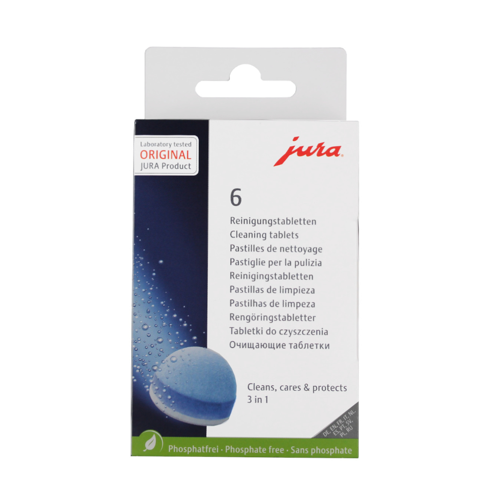 JURA 3-Phasen-Reinigungstabletten (6 Tabletten)